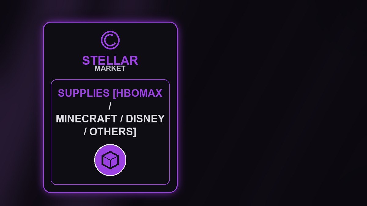 SUPPLIES [HboMax / Minecraft Premium / Disney / Others]