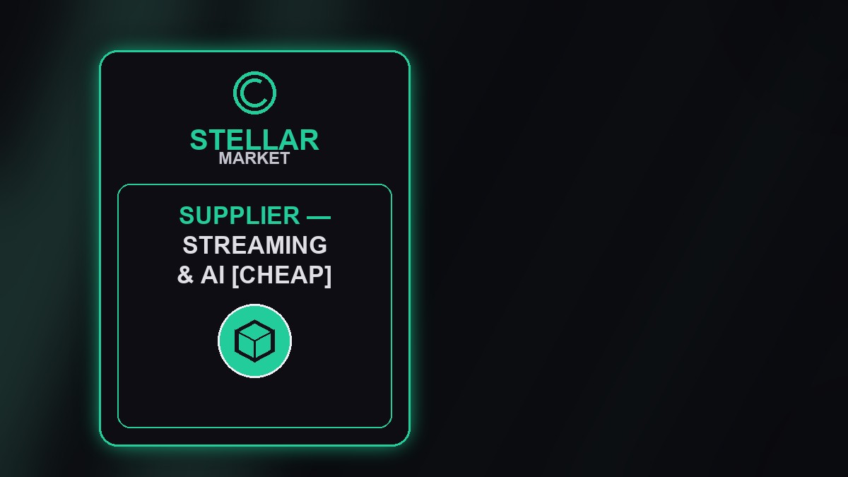 Supplier - Streaming & AI [CHEAP]